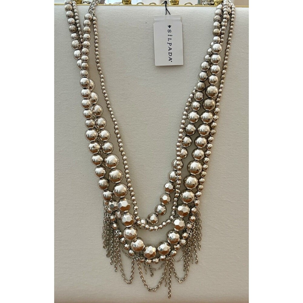 Silpada Unreleased Multi-Strand Convertible Silver-Plated Necklace - NWT - Picture 4 of 5